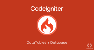 Tutorial DataTables Database CodeIgniter